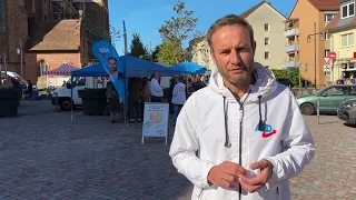 Klartext in Malchin - zahlreiche Besucher beim AfD Infostand 15-09-2023