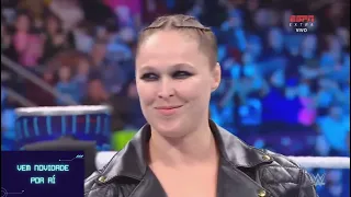 Barbs and attacks between Ronda Rousey, Charlotte Flair and Sonya Deville - Smackdown 02/25/22