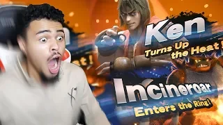 KEN & INCINEROAR REVEAL TRAILER REACTION! - SUPER SMASH BROS. ULTIMATE