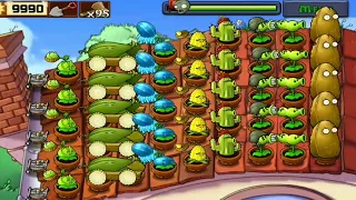 Plants vs Zombies - Survival Roof - #part91 : 5 Flags - tutorial Walkthrough Gameplay