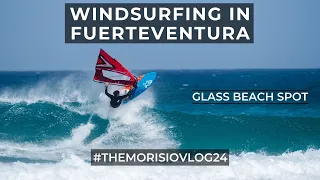 Windsurfing in Fuerteventura 4K - Glass Beach Waveriding - #TheMorisioVLOG24