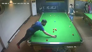 Hamza Ilyas Break Of 121 At Professional Snooker Academy