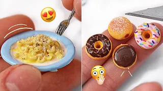 5 DIY Realistic Food for Dollhouse ~ Miniature Art | Polymer Clay | Strawberrypuffcake