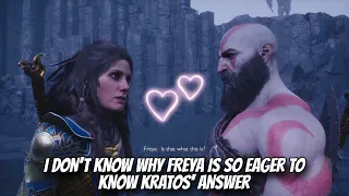 I DON'T KNOW WHY FREYA IS SO EAGER TO KNOW KRATOS' ANSWER | GOW RAGNAROK NG+