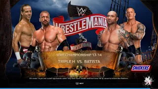 WWE 2K24 TRIPLE H  Vs. BATISTA - WRESTLEMANIA