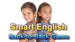 ESL Vocabulary Game Back-to-Back: Flashcards for Kids