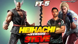 evo 2023 champion Arsalan ash( Steve Fox) vs Aqeel Zahoor (Heihachi) Ft5
