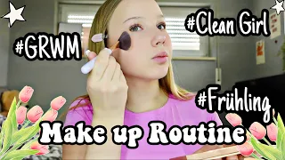 MEINE DAILY MAKE UP ROUTINE IM FRÜHLING 🎀 CLEAN GIRL LOOK 🎀 HEY ISI GRWM