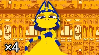 Egyptian cat dancing but it's 4x faster (zone ankha)