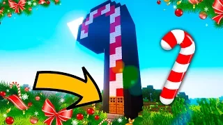 НУБ МАЙНКРАФТ ПОСТРОИЛ ДОМ ВНУТРИ НОВОГОДНИЙ КОНФЕТЫ ! MINECRAFT МУЛЬТИК ДЕД МОРОЗ ПОСТРОЙКА !