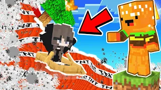 BAZA SECURIZATA vs *TSUNAMI DE TNT* in Minecraft cu Ana si FRATELE EI !