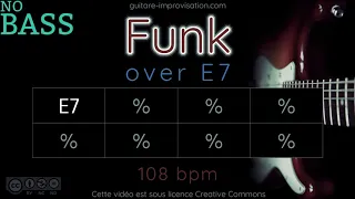 FUNK over E7 _ NO BASS - Backing Track