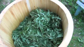 Иван-чай и роллер из липовых реек (экологически чистая технология)
