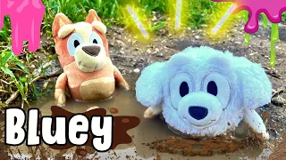 Bluey | Bingo and Lila's Messiest Video! Bingo and Lila Play in the MUD and SLIME! Bubble Bath Time