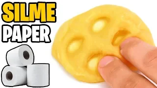 How to make SLIME with TOILET PAPER without GLUE