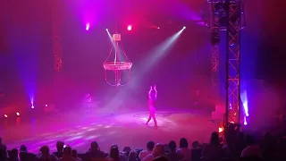 Circus Vegas Aerial Chandelier Performance Swansea April 2024