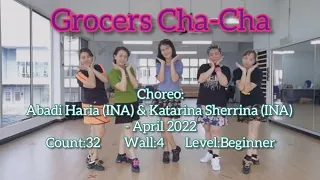 Grocers Cha-Cha - Line Dance (Abadi Haria (INA) & Katarina Sherrina (INA) - April 2022) - demo