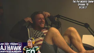 The Pat McAfee Show Simulcast Ep. 70- Pat Sits Down With AJ Hawk 9-19-17