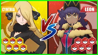 Pokemon Battle Pedia: Cynthia Vs Leon (Game Characters)