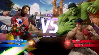 MARVEL VS. CAPCOM: INFINITE Spencer Alt.,Zero Gameplay In Arcade Mode