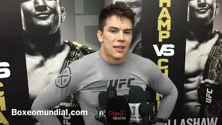 UFC FIGHT NIGHT BROOKLYN MEDIA SCRUM - ALEXANDER HERNANDEZ: IT'S GOING TO BE A VIOLENT HAND OFF