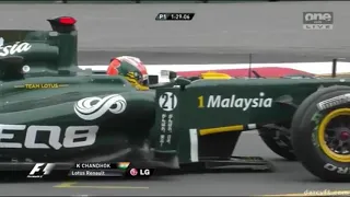 F1 2011 Australia FP1 Chandok Crashes