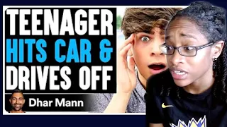 Teen HITS CAR and DRIVES OFF, What Happens Next Is Shocking | Dhar Mann Reaction