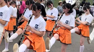 京都橘高校吹奏楽部　ブラスエキスポ2024 新コースパレード
