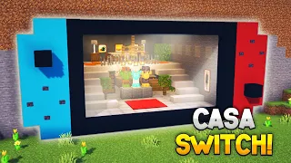 MINECRAFT: COMO HACER UNA CASA/ BASE DE NINTENDO SWITCH SUPER ÉPICA Y FÁCIL DE HACER