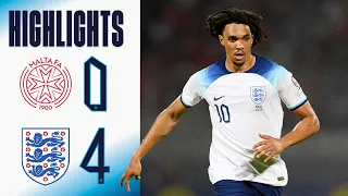 Malta 0-4 England | Trent Alexander-Arnold Scores From Midfield 🤩 | Highlights | England