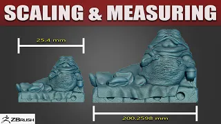 How to Scale and Measure in Zbrush (Beginner Tut)