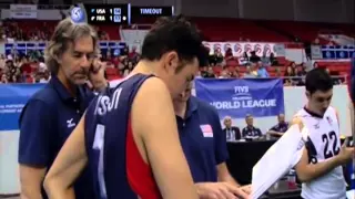 US Men vs France - FIVB World League on 6-15-13