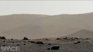 Perseverance sees Jezero Crater rim in 360° Mars panorama