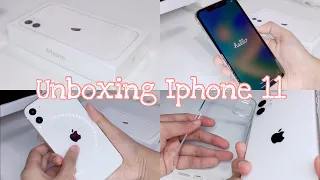 iphone 11 unboxing in 2023 + accessories & set-up ☁️ | Philippines