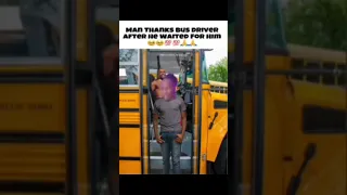 Dreamybull thanks his bus driver