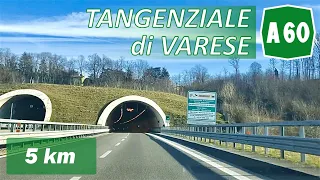 A60 | Driving in ITALY | VARESE East Junction