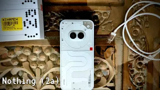 Nothing Phone (2a) White color unboxing from flipkart | Glyph mode