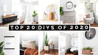 TOP 20 DIY HOME DECOR & IKEA HACKS OF 2020 | AFFORDABLE & AESTHETIC | 2021 DIY DECOR INSPIRATION