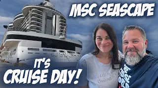 BOARDING & EXPLORING MSC SEASCAPE FROM PORT MIAMI | MSC CRUISES SEASIDE EVO CLASS 2023