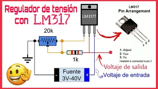 CÓMO HACER UN REGULADOR DE VOLTAJE CON UN LM317