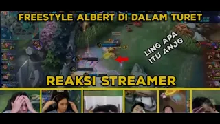 REAKSI STREAMER-PARAH  ❗ LING  ALBERT SEMUA STREAMER BANGGA MELIHAT LING TUAN MUDA ALBERT