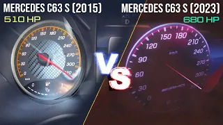 C63 S AMG - NEW VS OLD (W205 VS W206) | Acceleration Battle 0-200 KM/H