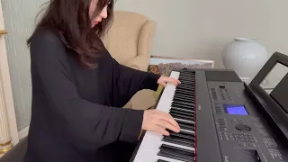 Blinding lights by Weeknd on the piano