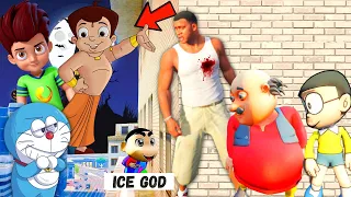 Kicko & Chota Bheem Play Hide & Kill With Oggy,Jack,Nobita,Venompool & Franklin In Gta V .