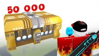 OPENING A 50,000 GOLD BOX in Tower Defense ROBLOX