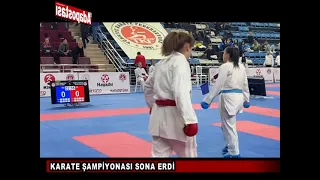 KULÜPLERARASI BÜYÜKLER TAKIM KARATE ŞAMPİYONASI SONA ERDİ