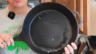 Three simple steps to keep your Lodge cast iron clean!