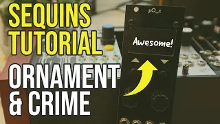 Ornament and Crime Sequins mode. Tutorial and patch ideas for this do-it-all sequencer