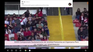 SEMIFINAL SUDAMERICANO VOLEY 2019 Argentina  vs  Colombia