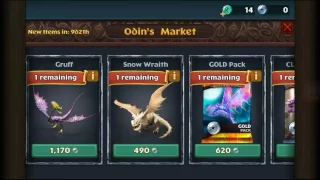Dragons rise of berk odin's market+premium packs